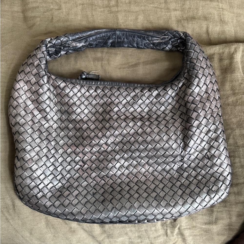 Authentic Bottega Veneta Bag - Metallic Gold/Black - Small